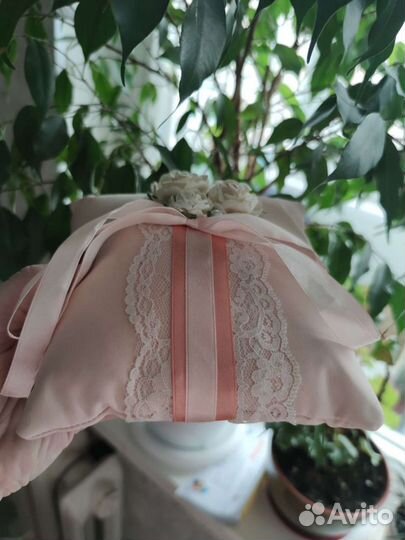 Подушечка для колец ручная работа