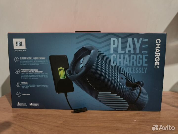 Портативная колонка JBL Charge 5 40Вт оригинал нов
