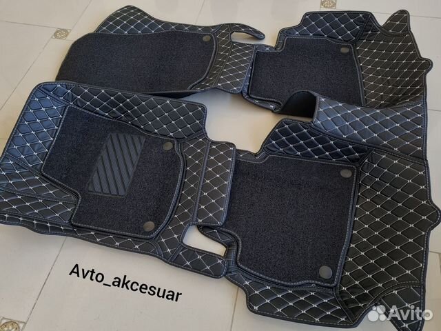 3Д Коврики Ford Mondeo 4 5 - Focus 2 3 черн с беж