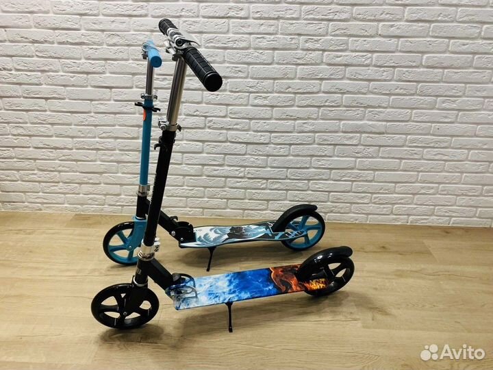 Самокат детский складной двухколёсный новый