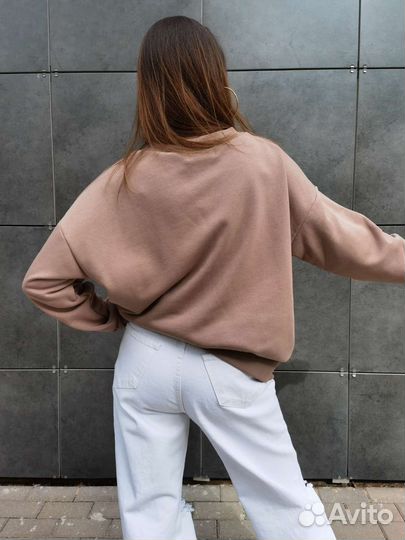 Оверсайз худи в цвете пудра