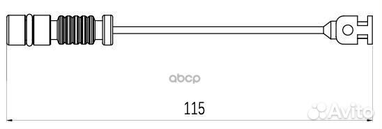 Датчик износа торм.колодок mercedes ML W163 98