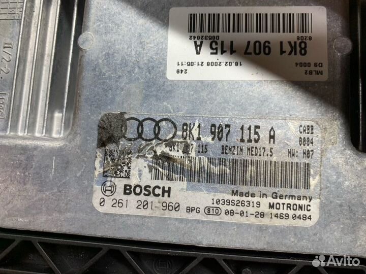 Блок управления двс Audi A4 B8/8K cabb 2008