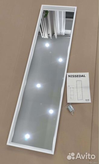 Зеркало настенное IKEA Nissedal 400*1500*50 мм