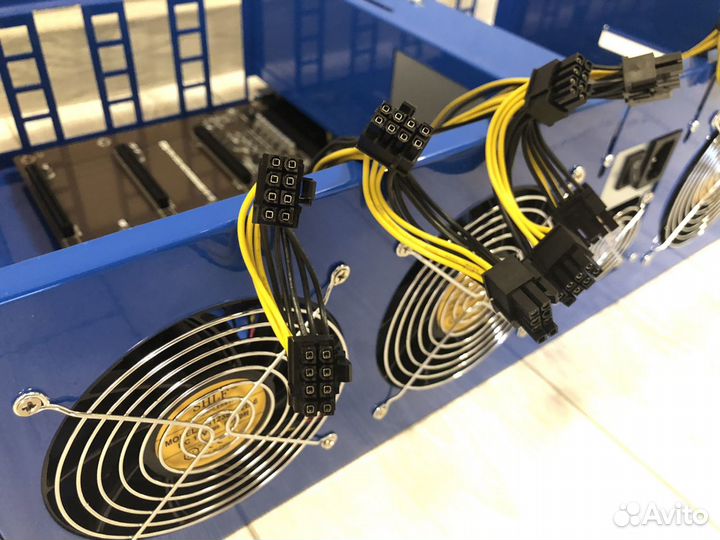Корпус майнинг фермы 8 карт тихий готовый