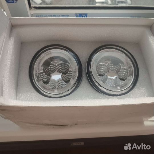 Противотуманные фары с анг. глазками Toyota Aqua