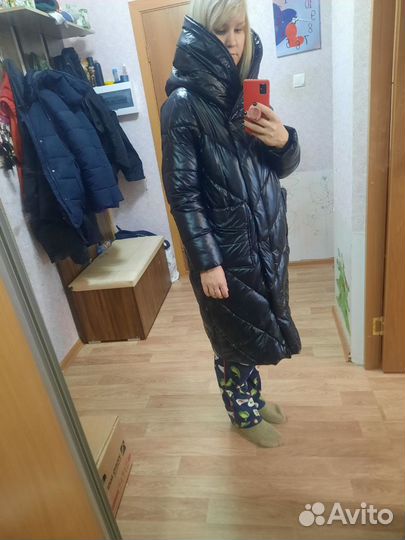 Пуховик пальто женское зимнее 48 50