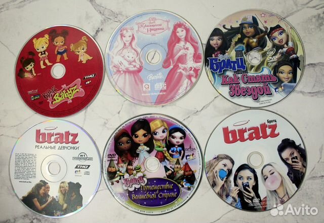 Диски без коробок барби братц barbie bratz