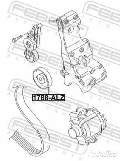 Febest 1788-ALZ Ролик обводной комплект
