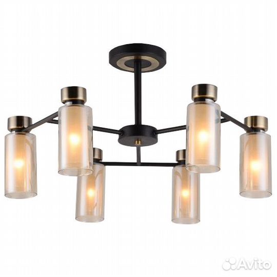 Люстра потолочная schaffner Corneta 6x15Вт E14 сте