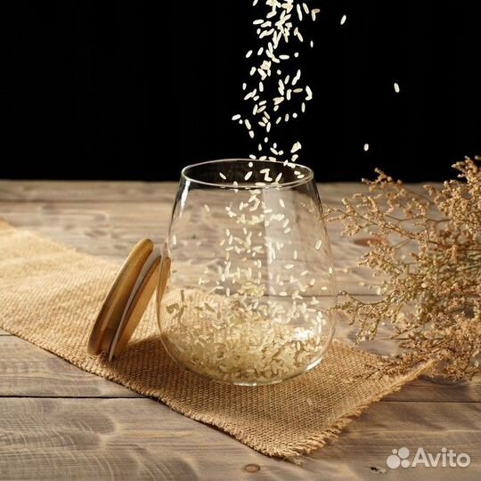 Банка стеклянная для сыпучих продуктов «Эко», 900