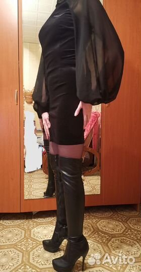 Платье и сапоги готика