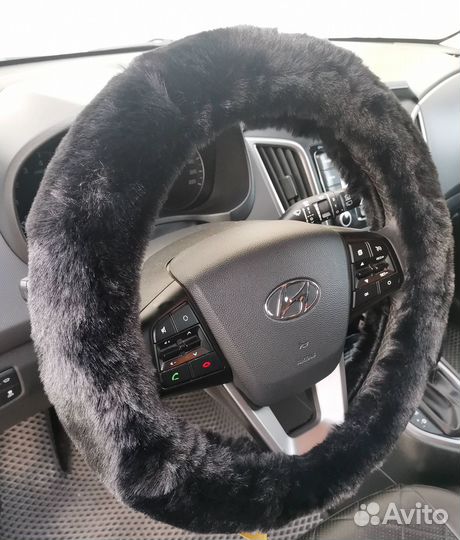 Оплетка Circle M черная искусственный мех