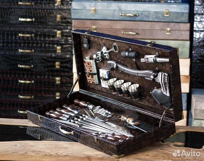 Подарочный набор для барбекю в футляре