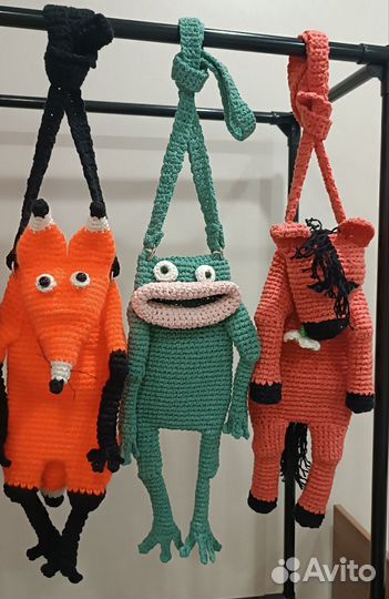 Сумки кросс-боди вязаные, для телефона