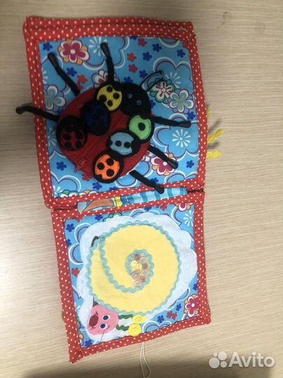 Книга развивающая из фетра из 5стр