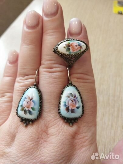 Серьги и перстень СССР