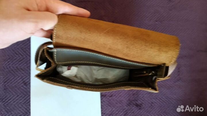 Сумка мужская через плечо (кожа)