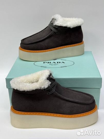 Ботинки мех Prada 36-40