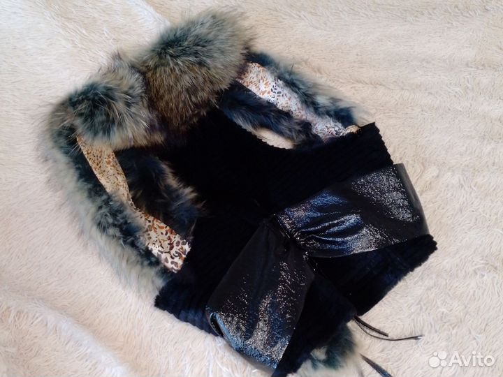 Жилетка натуральный мех