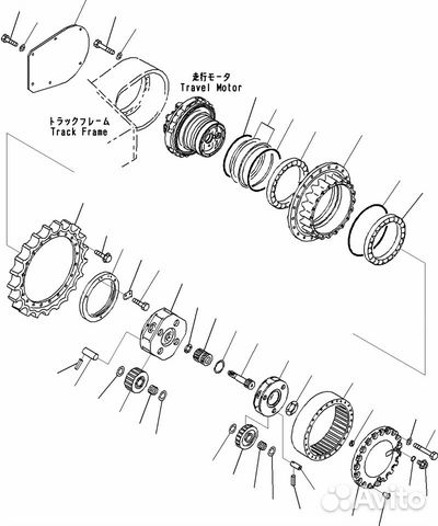 2-я планетарная передача в сборе PC300-7