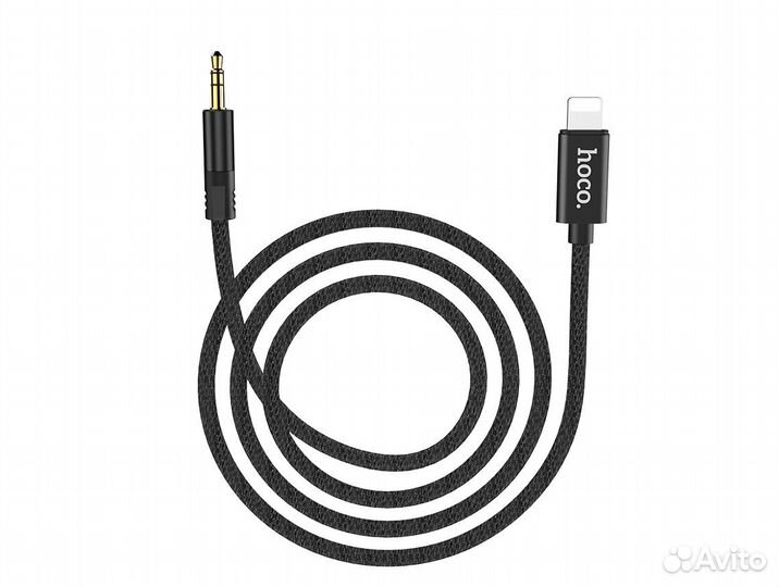 Кабель iPhone Lightning - Jack 3.5, 1м, hoco UPA13