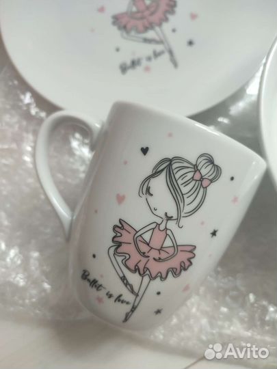 Набор детской посуды новый