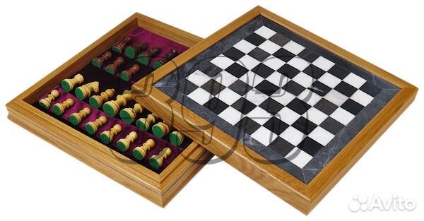 Шахматы Сарагоса (бархатный ложемент, чёрн (47475)