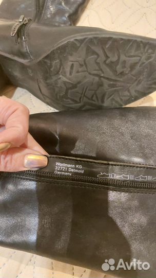 Сапоги женские натуральная кожа,Германия,р39