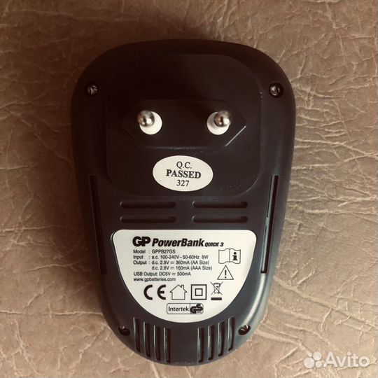 Зарядное устройство для аккумулятора GP PowerBank