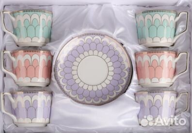 Набор чайный 12 пр., 260мл, 15см,Ренессанс, костян