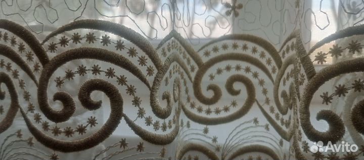 Тюль с карнизом. б. у