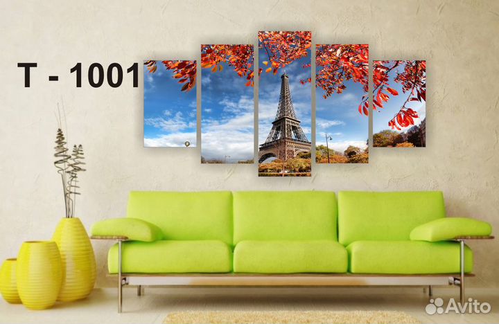 Модульные картины в наличии и под заказ