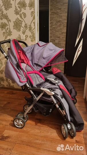 Коляска для двойни Elegant Twin Jetem (трость)