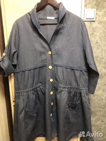 Кадиган летний италия 100% лен р 48-50