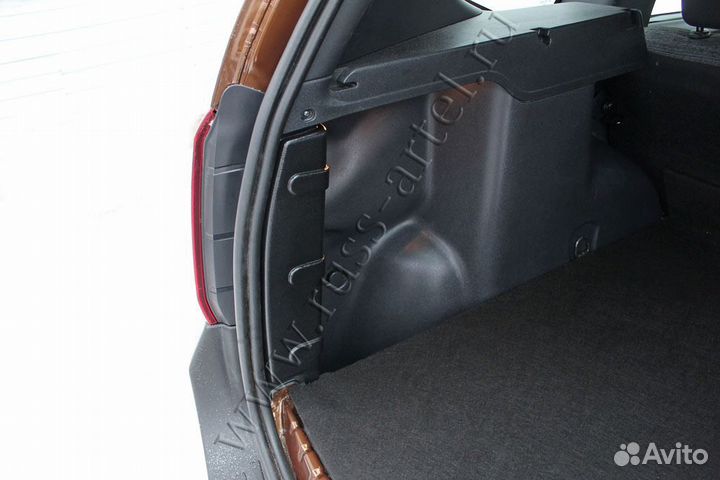 Накладки на боковые стойки багажника Рено Дастер