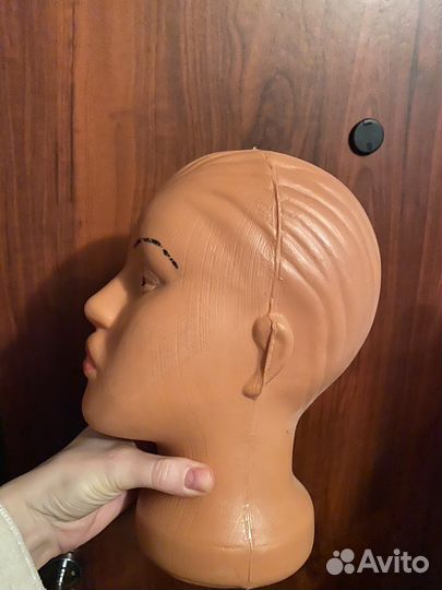 Манекен голова для шапок без волос
