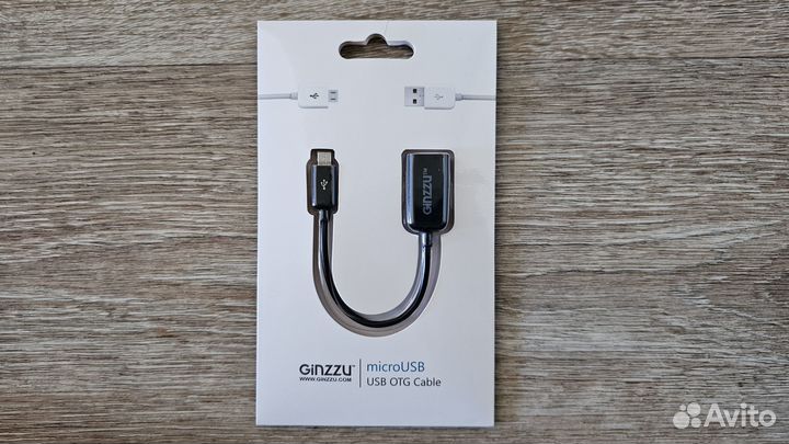 Кабель Ginzzu (дата-кабель microUSB-USB OTG)