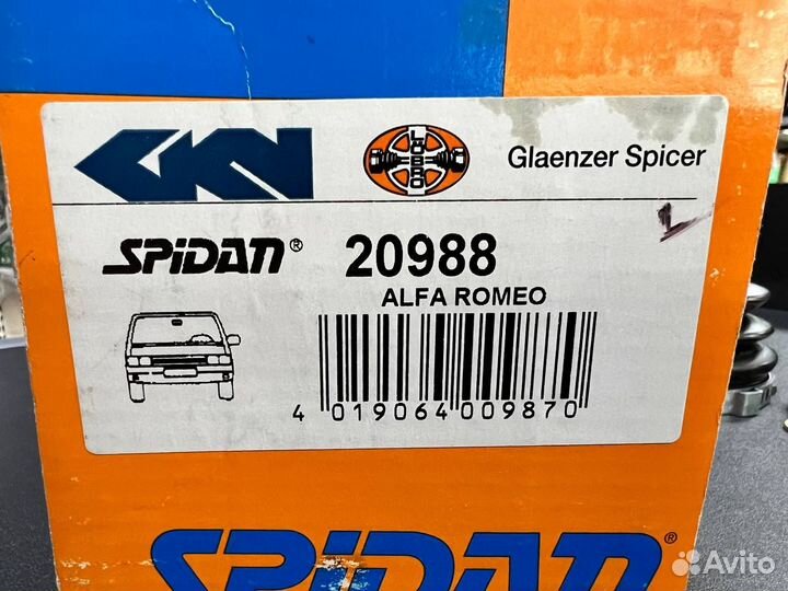 GKN-Spidan Пыльник шрус наружный Fiat Marea