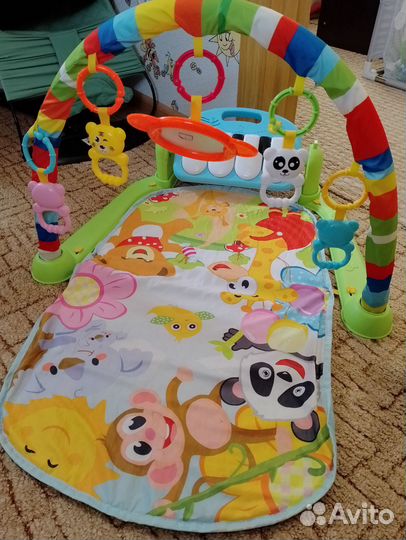 Детский развивающий коврик с дугой
