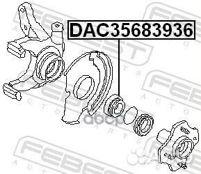 Подшипник ступицы DAC35683936 DAC35683936 Febest