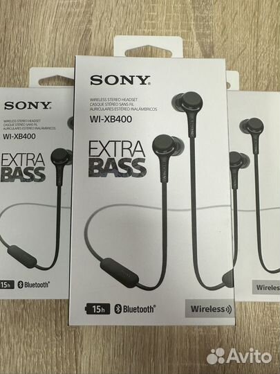 Беспроводные наушники sony WI-XB 400