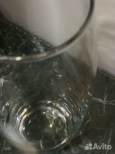 Ваза стеклянная прозрачная