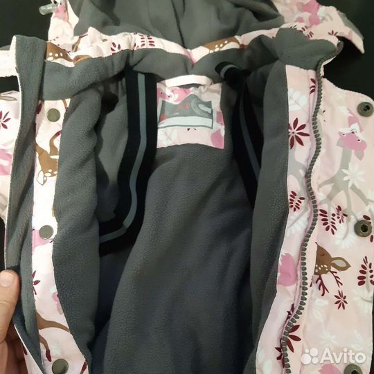 Зимний комбинезон для девочки 80размер,и шапочки