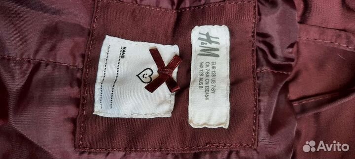 Парка куртка H&M на девочку 122-128 см