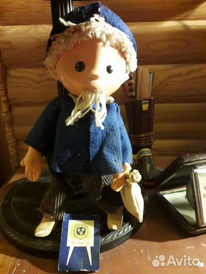 Кукла гдр куртка слегка подьедена молью