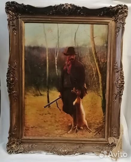 Картина Охотник. Mooro, 1917 г. Холст, масло