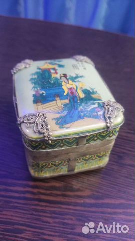 Шкатулка фарфоровая Старый Китай эротика