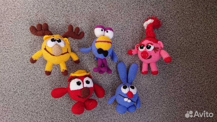 Смешарики. Вязаные крючком игрушки