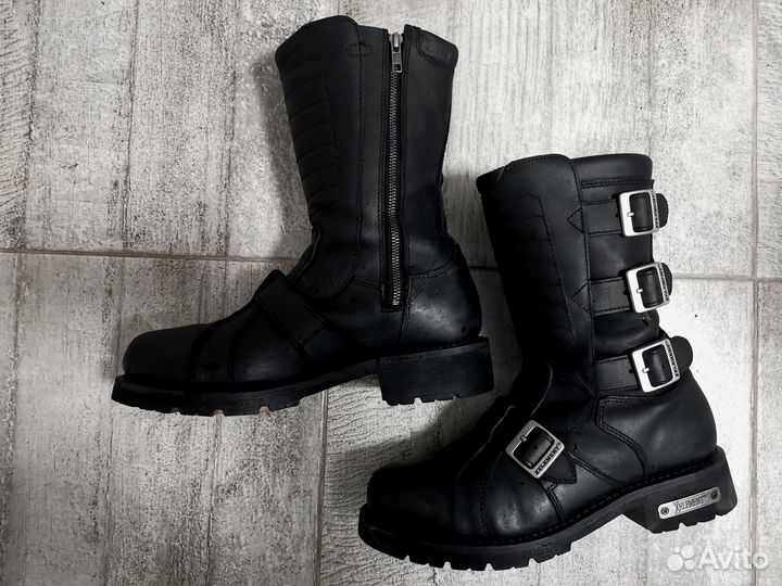 Мотоботы мужские xelement, кожаные, черные